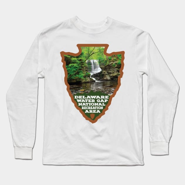 Delaware Water Gap National Recreation Area photo arrowhead Long Sleeve T-Shirt by nylebuss